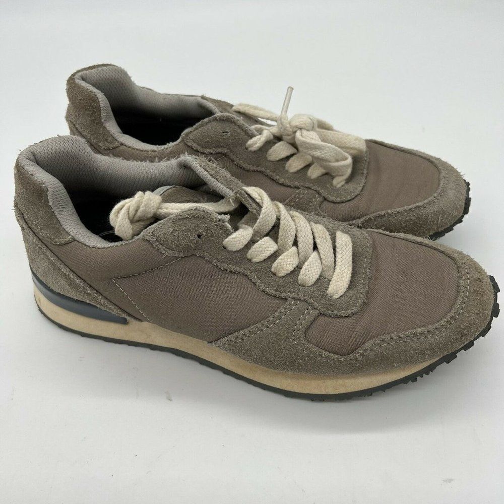 INKKAS Women's Jogger MEXICO Suede Sneaker Size 6 Tan